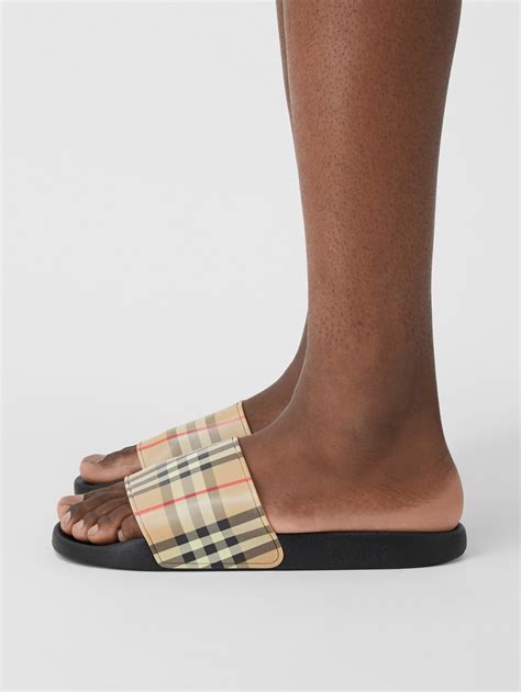 mens burberry slide|Burberry lace up shoe men.